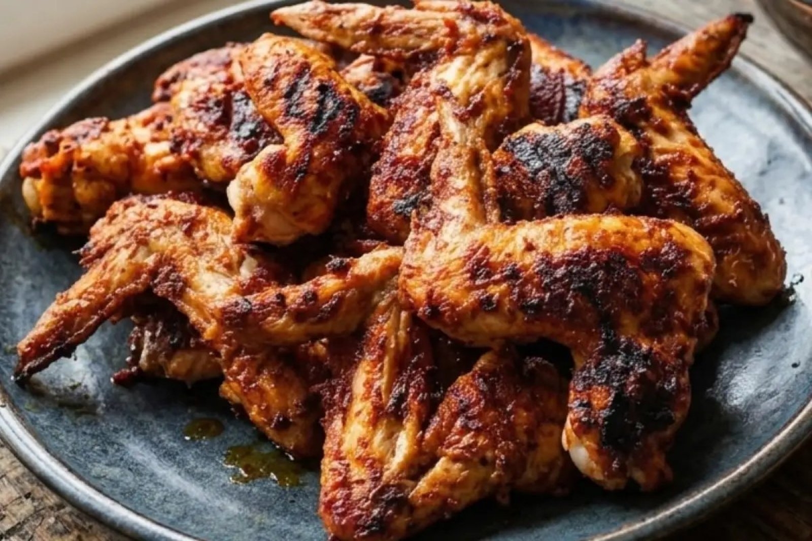 Grillowany kurczak w marynacie sriracha (skrzydełka, udka, podudzia z grilla)