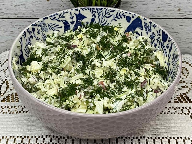 Surówka z kapusty pekińskiej i pora