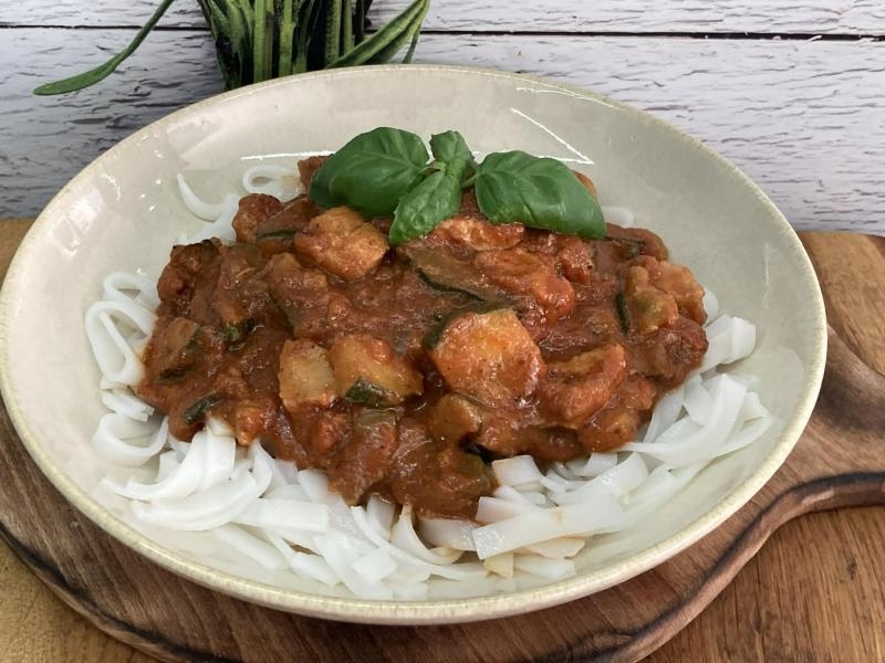 Makaron z cukinią i kurczakiem