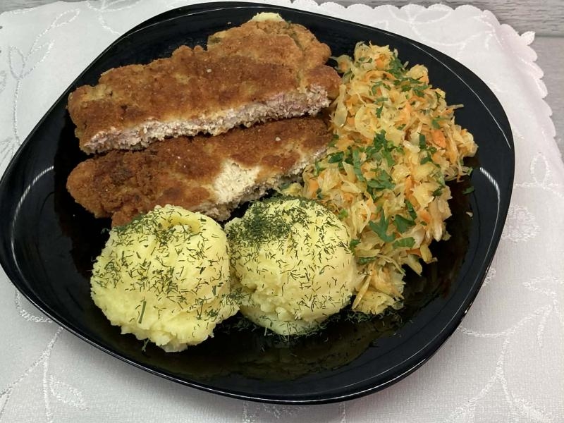 Schabowy moczony w mleku