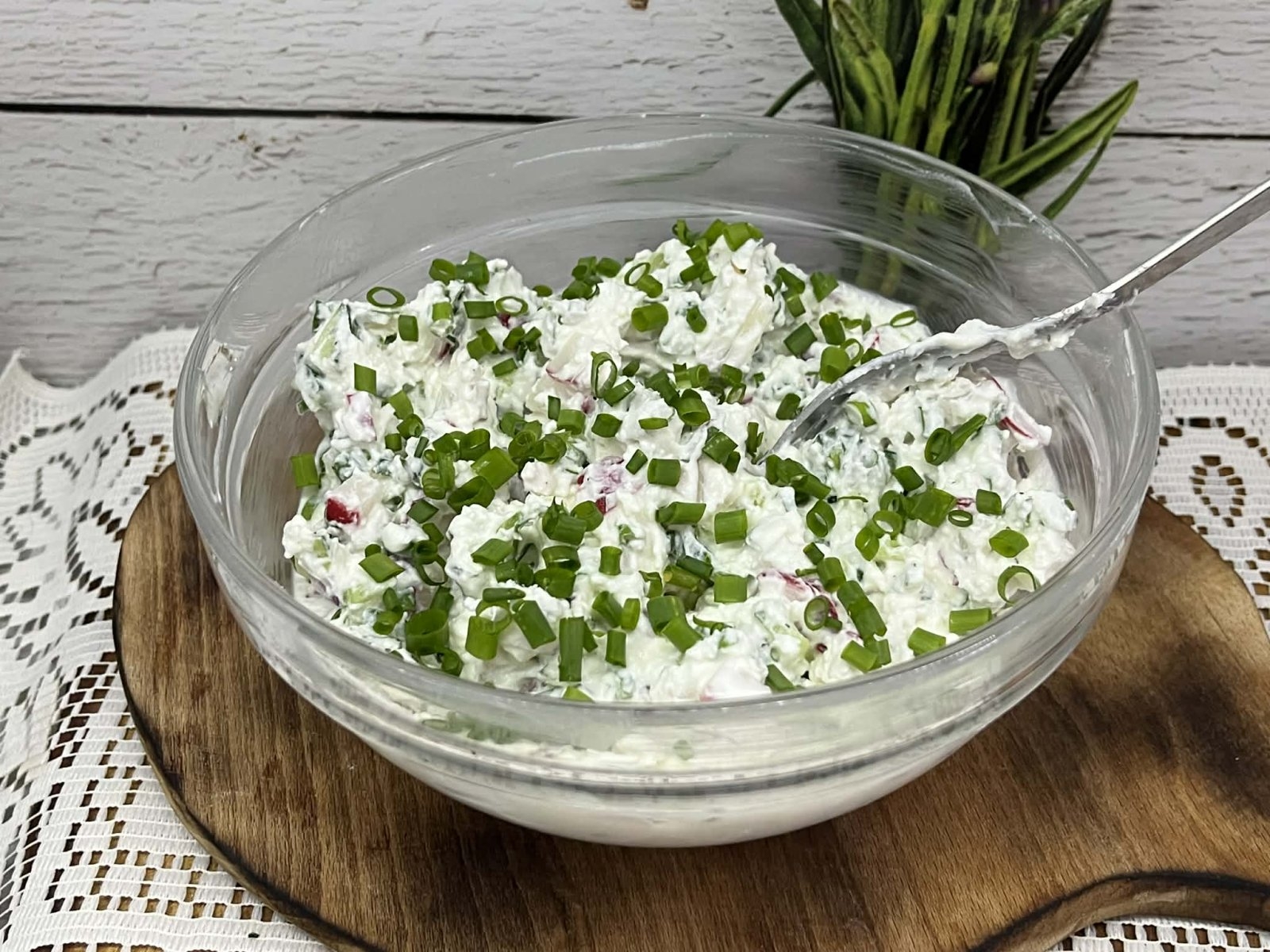 Zdrowy twarożek z warzywami