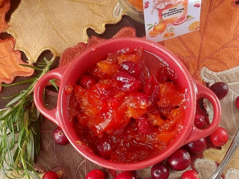 DŻEM Z POMARAŃCZY Z ŻURAWINĄ