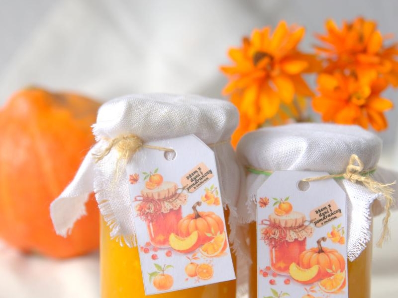 DŻEM Z DYNI I POMARAŃCZY Z NUTĄ IMBIRU