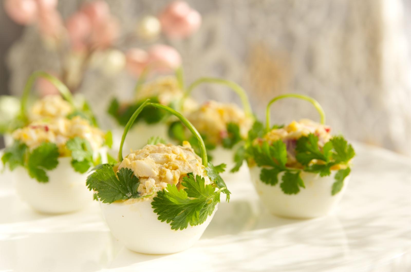 Jajka faszerowane- koszyczki Wielkanocne