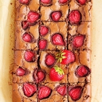 Brownie z truskawkami