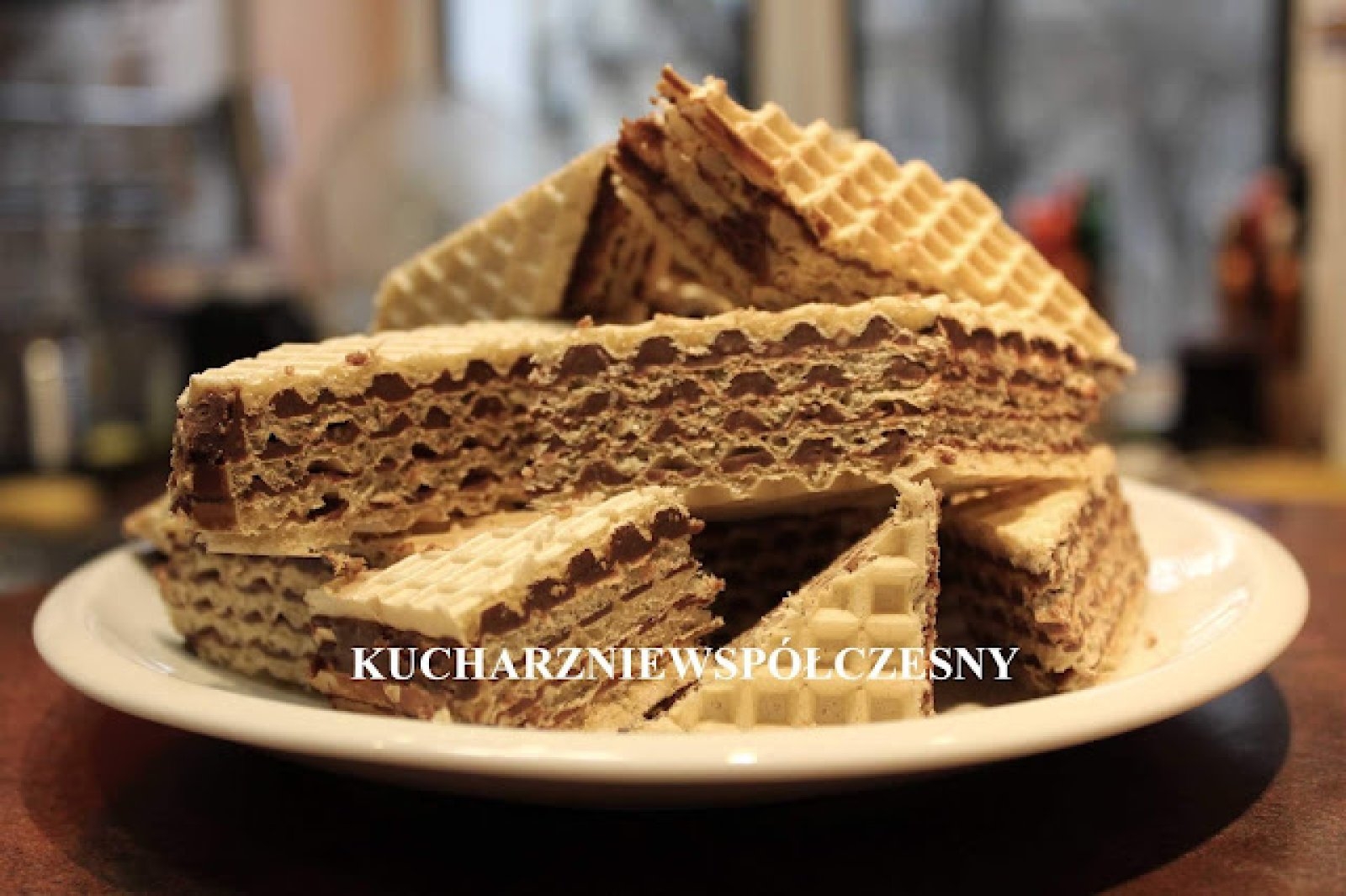 Wafle z kremem