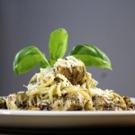 Spaghetti z bazyliowym...