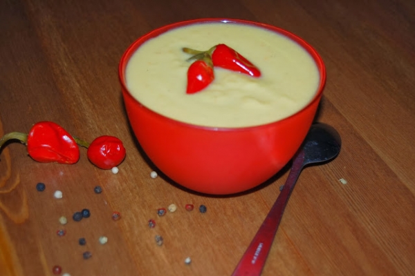 Rozgrzewająca zupa z dyni z olejem rzepakowym