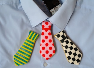 Ciasteczkowe krawaty dla prawdziwego faceta ;-)