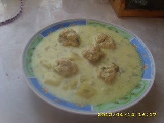 Zupa koperkowa z kuleczkami z mięsa mielonego